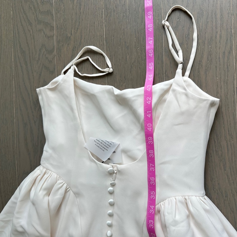 Reformation BONIE Fior Di Latte Ivory White Wedding Dress - Size 6 - with tags - Picture 15 of 15